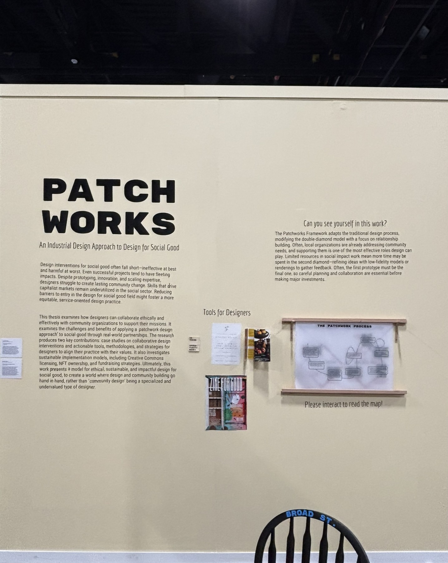 Patchworks framework on show at the RISD 2025 Grad Thesis Show